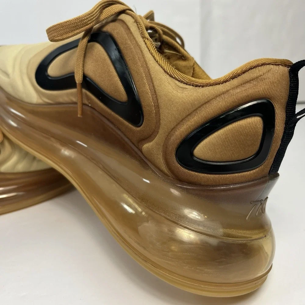Nike Air Max 720 Wheat Black Club Gold Desert AO2924-700 Men's Size 9.5 Sneaker